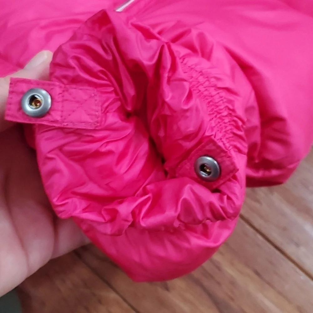 Ralph Lauren hot pink baby puffer bunting